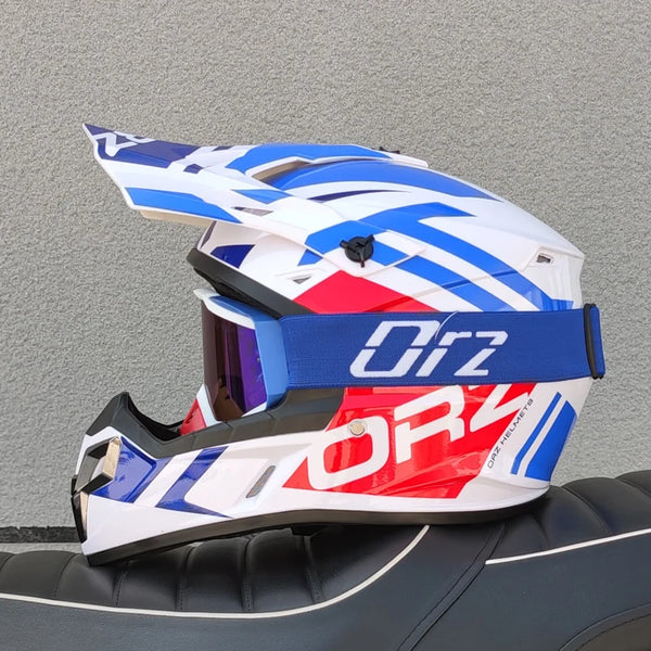 ORZ Adult Motocross Helmet MX Dirt Bike Helmet Lightweight Off Road ATV UTV Quad Motorcycle Cross Helmet for Men Women Youth