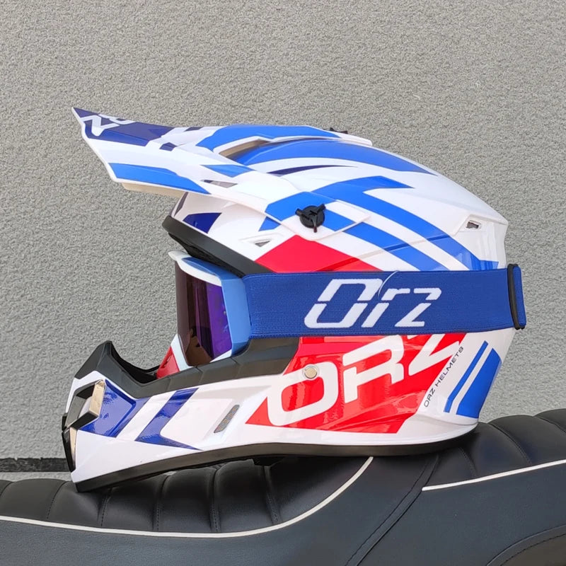 ORZ Adult Motocross Helmet MX Dirt Bike Helmet Lightweight Off Road ATV UTV Quad Motorcycle Cross Helmet for Men Women Youth