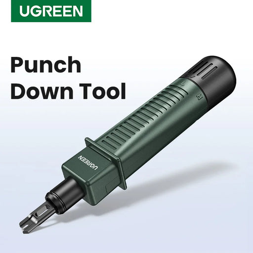 UGREEN Punch Down Tool Multi-function Ethernet Cable Tool Double Blades for RJ45 Telephone Impact Terminal Insertion Tools