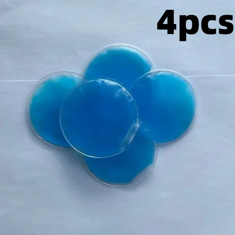 2/4pcs Reusable Round Gel Ice Packs Hot Cold Therapy For Face Wisdom Tooth Pain Post Mastectomy Head Wrap,Cold compress bag
