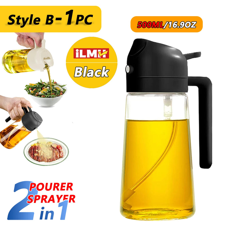 ដបបាញ់ប្រេងអូលីវ ២០០/៣០០/៥០០មីលីលីត្រ សម្រាប់ដាក់ក្នុងផ្ទះបាយ សម្រាប់ចម្អិនអាហារ សម្រាប់ការបោះតង់ ដុតនំ ទឹកខ្មេះ ទឹកស៊ីអ៊ីវ ធុងបាញ់ប្រេង
