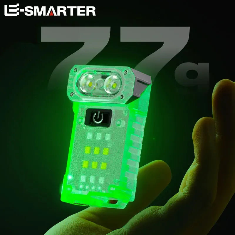 ភ្លើង LED បង្វិលបាន អាចសាកថ្មបានតាមរន្ធ USB ភ្លើងការងារចល័ត បង្ហាញថាមពល ពិលតូចដ៏មានអានុភាពសម្រាប់ការបោះតង់ នេសាទ ដើរលេង