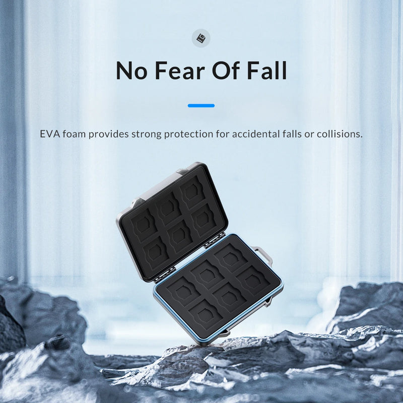 ORICO SD Memory Card Storage Case Micro SD Card Storage Holder Case Waterproof Soft Lining for HDD/CF/SD Card Holder Organizer