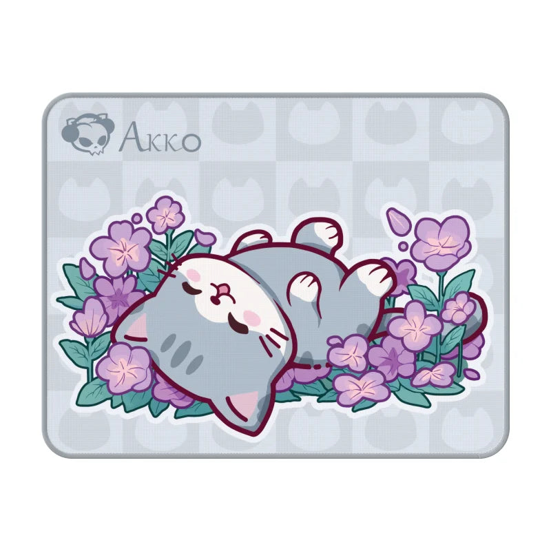 Akko Cute Cat Theme Mouse Pad 360X280mm Cartoon E-SportsGame Keyboard Mice Pad Kawaii Anti-slip Locking Edge Desk Pad Mousepad