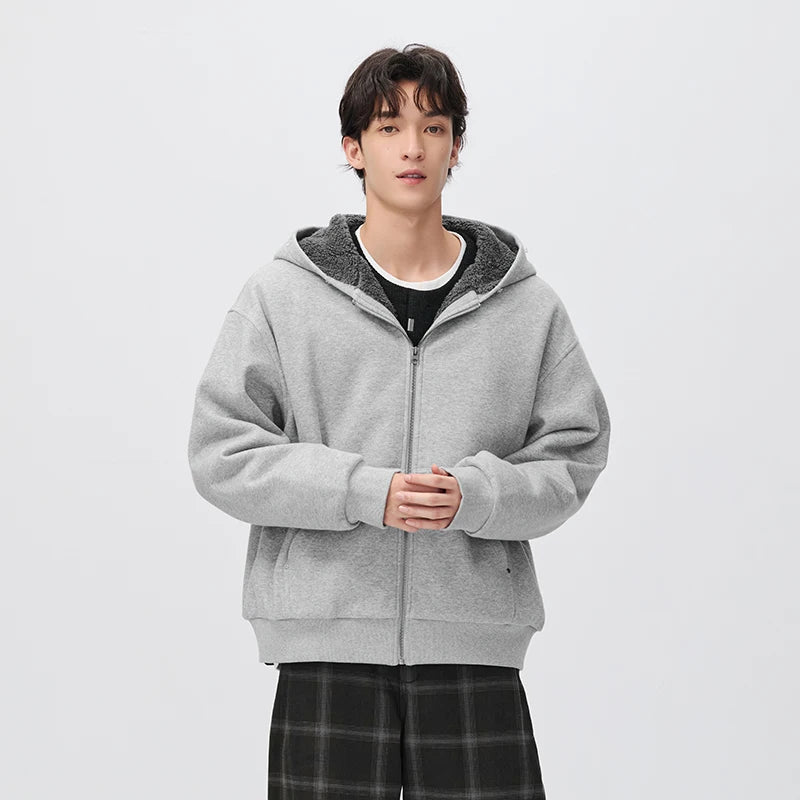 អាវក្រៅរដូវរងាបុរស Semir រចនាបថទំនើប កអាវទន់ មានមួក រលុង សម ទម្លាក់ស្មា ឆ្នាំ២០២៦ សម្លៀកបំពាក់រដូវរងាថ្មីប្រចាំថ្ងៃ រចនាបថធម្មតាក្នុងទីក្រុង