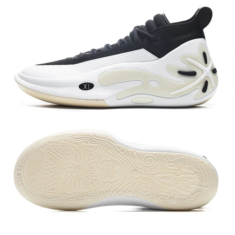 Li-Ning Men's WAY OF WADE 11 WHITE HOT Professional Basketball Shoes Carbon Plate Cushion Support Indoor Sneakers ABAU049