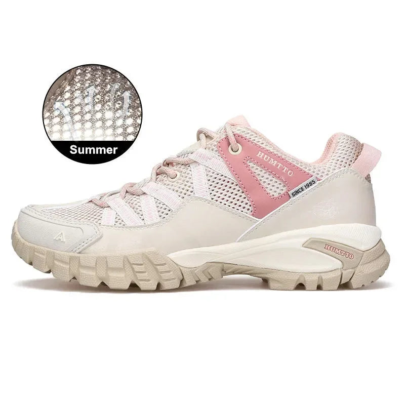 HUMTTO Women's Sports Shoes Anti-slip Hiking Shoes Winter Outdoor Boots Luxury Designer Sneakers for Women Treeking Boots Woman