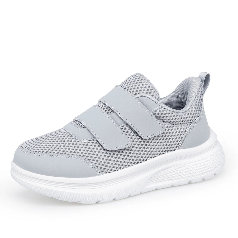Extra Wide Orthopedic Walking Shoes for Diabetic Swollen Feet Adjustable Double Hook and Loop Sneakers Wide Toe Comfort Casual