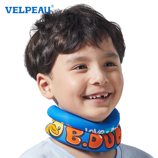 VELPEAU Kids Neck Collar Relieves Spine Stiff and Neck Tilt Forward Children Cervical Support Pillow Adjustable for Sleeping