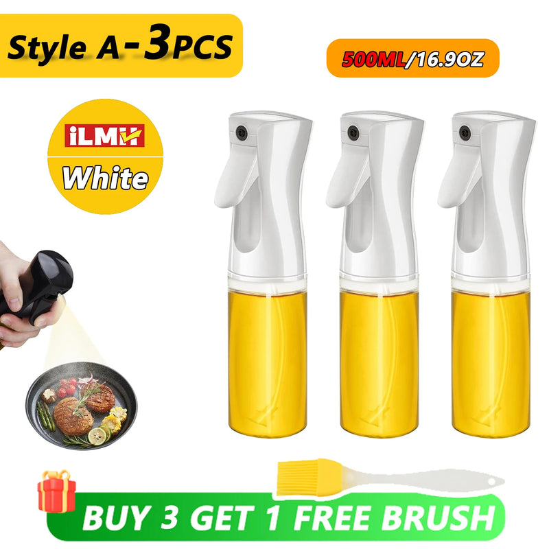 ដបបាញ់ប្រេងអូលីវ ២០០/៣០០/៥០០មីលីលីត្រ សម្រាប់ដាក់ក្នុងផ្ទះបាយ សម្រាប់ចម្អិនអាហារ សម្រាប់ការបោះតង់ ដុតនំ ទឹកខ្មេះ ទឹកស៊ីអ៊ីវ ធុងបាញ់ប្រេង