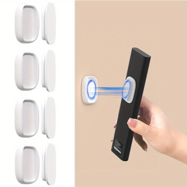 Wall Mount Magnetic Remote Control Holder Self Adhesive,for TV Backside As Well ,Air Conditioner Remote Controls,Utility Hooks ﻿