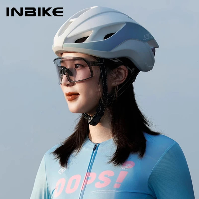 INBIKE Cycling Glasses Anti-Fog Photochromic Lens Windproof Sports Sunglasses for Road Mountain Biking Outdoor Sports Glasses