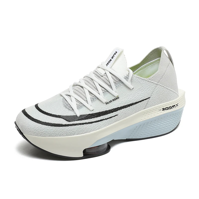 Men Women sneakers four seasons mesh breathable light Thick sole outdoor casual racing running shoes couples speed sports shoes