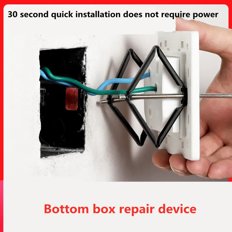 DepoGuye Embedded Switch Box Repair Tool Secret 86mm Switch Bottom Box Repairman Support Rod, electrical socket and accessories