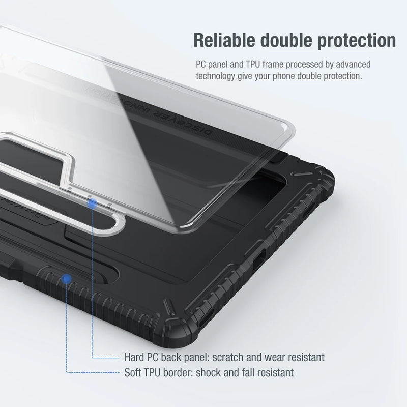 Nillkin For Samsung Galaxy Tab S8 5G Magnetic Case Camera Protection Folding Cover With Pen Holder For Samsung Galaxy Tab S7