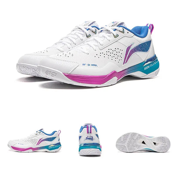 ស្បែកជើងវាយសី Li-Ning Unisex BLADE MAX Professional BOOM Cushion បន្ទះកាបូន-ជាតិសរសៃ Lining ស្បែកជើងកីឡាប្រកួតប្រជែងដែលមានស្ថេរភាព AYAU005
