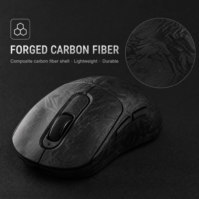 Akko GO Wireless Gaming Mouse Carbon Fiber PAW3955/3950/3315 Sensor 55g Lightweight Dual 8K Polling Rate 65000DPI Esports Mice