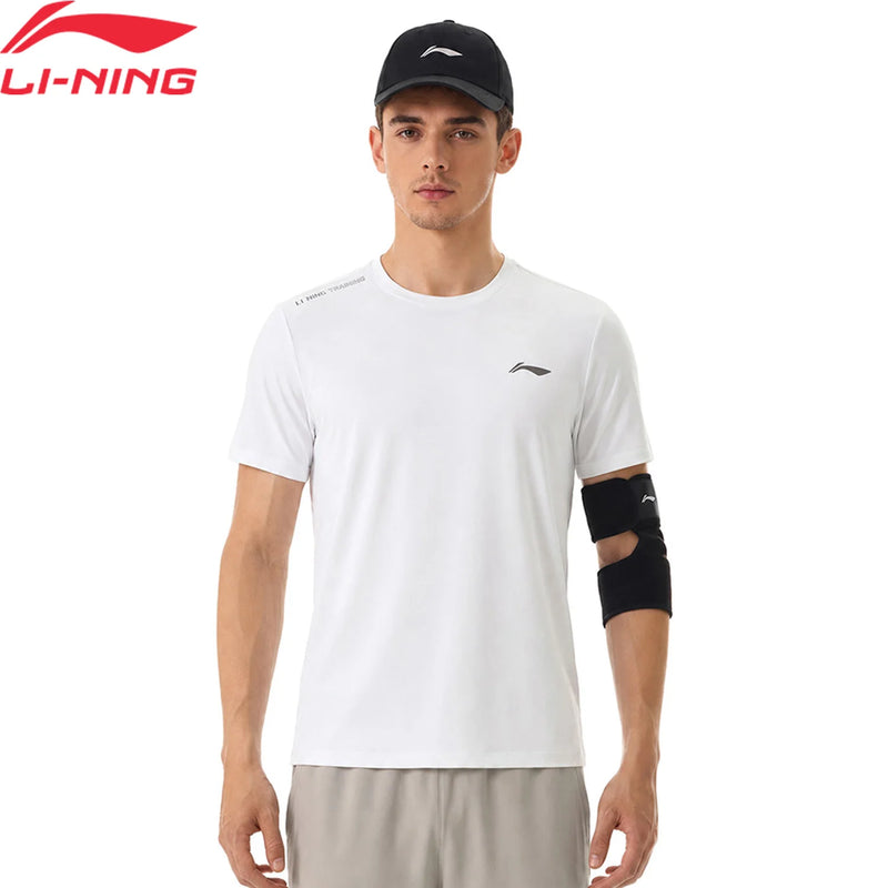 អាវយឺតហ្វឹកហាត់បុរស Li-Ning LN DRY 81% Polyester 19% Elastane ទំហំធម្មតា អាវយឺតដៃខ្លី LiNing មានខ្យល់ចេញចូលបាន ATSW195