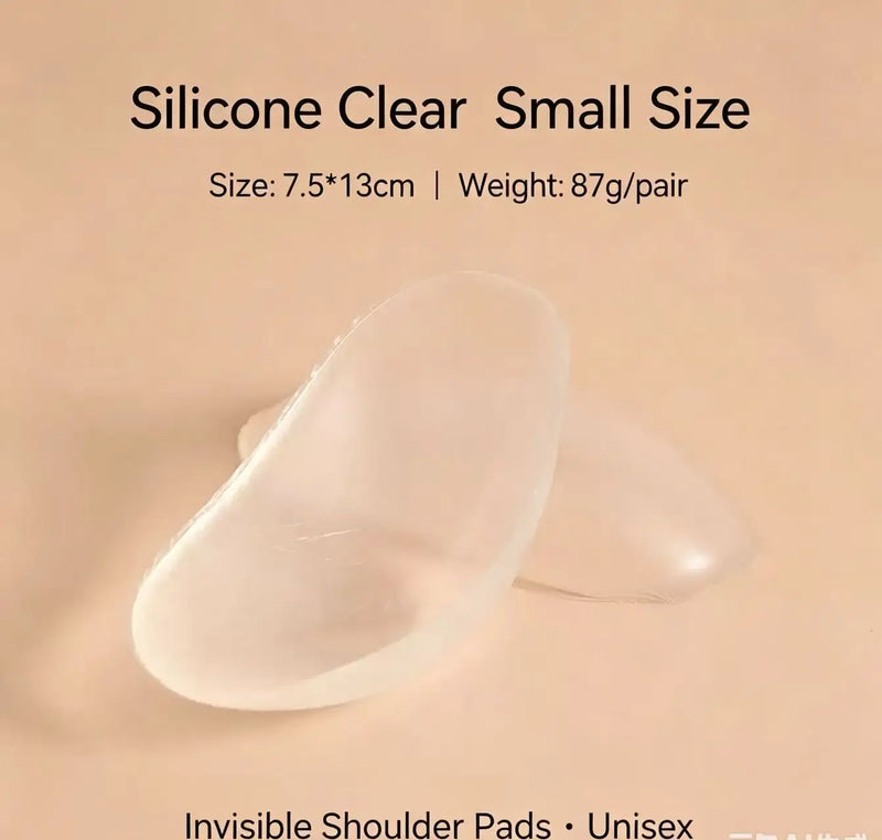 Universal Silicone Shoulder Pad Sponge Right Angle Anti-Slip Narrow Shoulder Tape Invisible for Men's Clothing Accessory