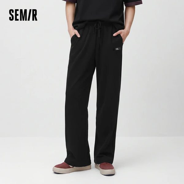 ខោបុរស Semir យឺត 2026 ចង្កេះមានខ្សែរលុង សម ត្រង់ សាមញ្ញ ទាន់សម័យ ទន់ មានផាសុកភាព ពាក់ប្រចាំថ្ងៃ ទាន់សម័យ