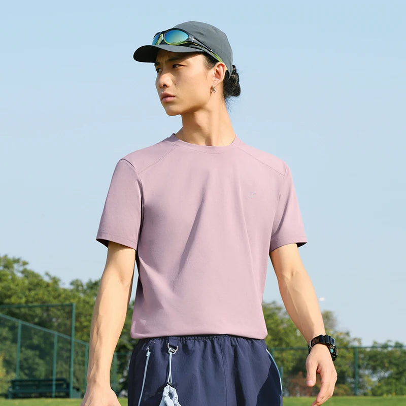 Semir Men T shirt 2026 Quick Dry Reflective Printed Knitted Comfortable Sports UV Protection Casual Tee Shirts For Adult