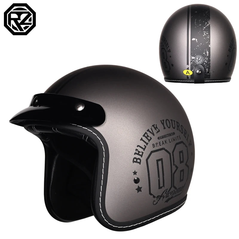 2025 couple retro 3/4 motorcycle helmet cascos para motos small helmet body personalized semi covered helmet casco moto
