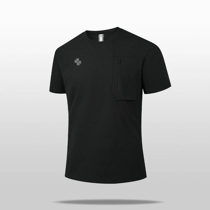 SBWL High-quality breathable quick-drying T-shirt outdoor leisure sports summer suitable men with short sleeves running Tops