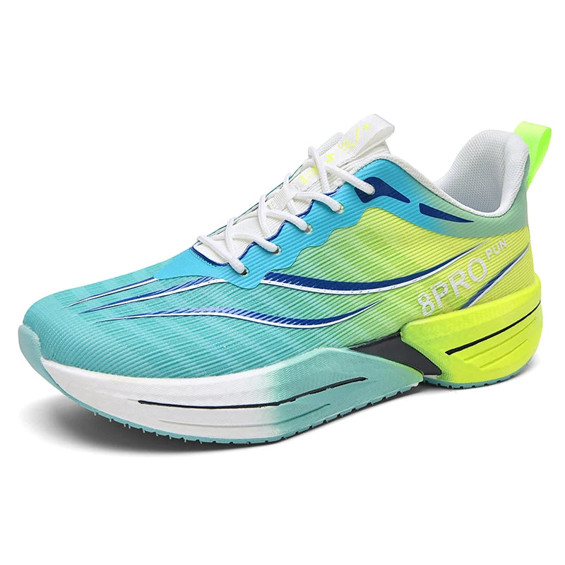 Mens Running Shoes New Breathable Mesh Ultra Light High Elasticity EVA Sole Cushioning Daily Jogging Training Sneakers Man