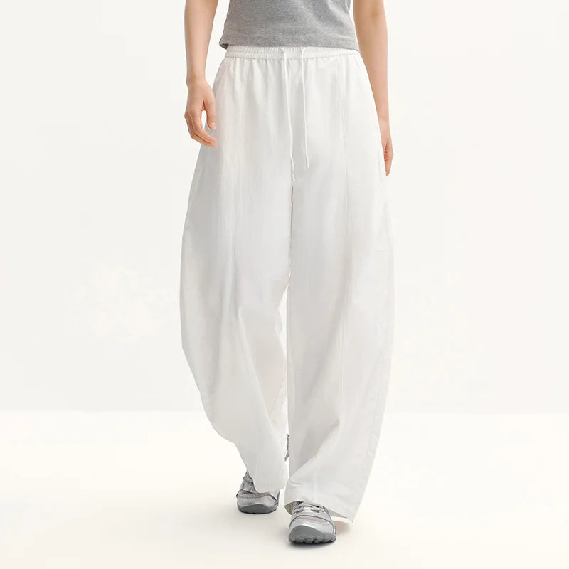 Semir Women Pants UV 2026 Protection Quick Dry Textured Panelled Wide Leg Outdoor Urban Casual Everyday Style Soft