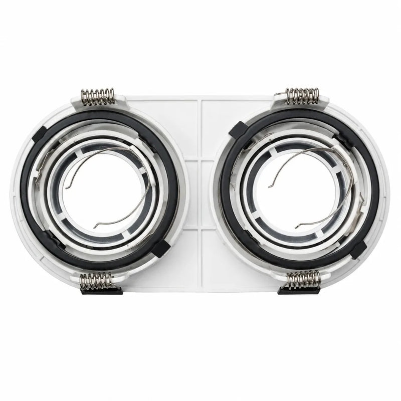 ចង្កៀងបំភ្លឺ JOYINLED ฝังក្នុងរន្ធ LED Downlight តង្កៀបសម្រាប់ដាក់អំពូល GU10/MR16 សម្រាប់ទ្រជើងចង្កៀងពិដានក្នុងផ្ទះ ស៊ុមចង្កៀងបំភ្លឺពិដានដែលអាចជំនួសបាន