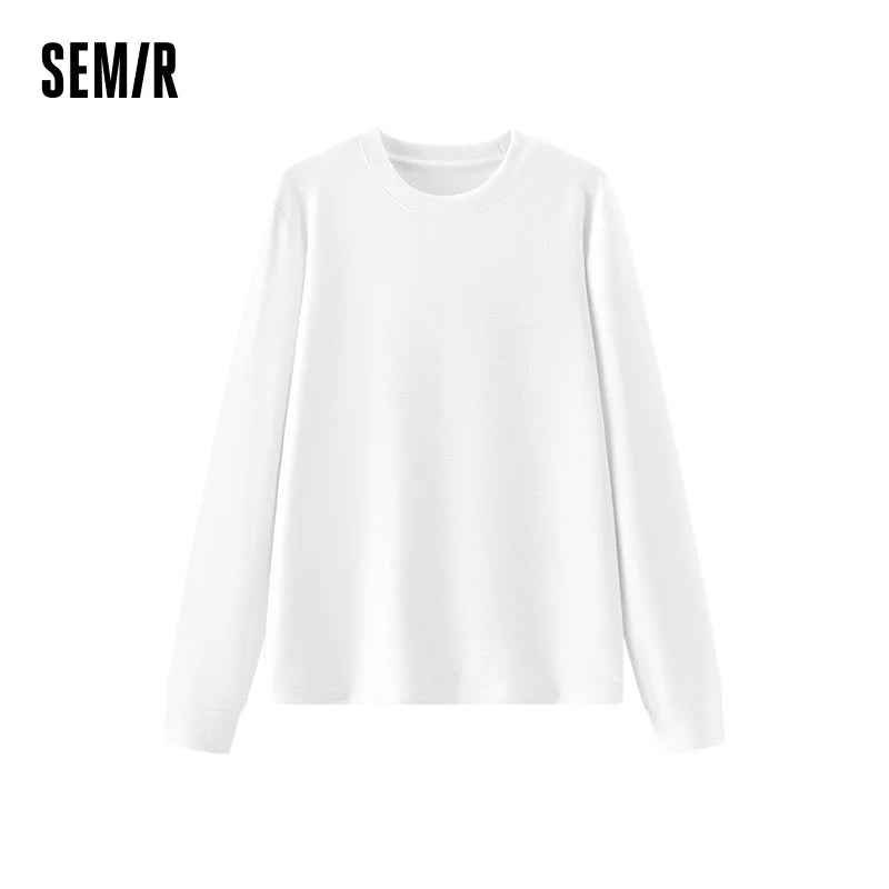 អាវ Semir សម្រាប់នារី អាវក្រៅ កមូល ទន់ រលោង មានស្រទាប់ក្រណាត់ Waffle ពាក់នៅផ្ទះ ធម្មតា ពាក់ប្រចាំថ្ងៃ 2026