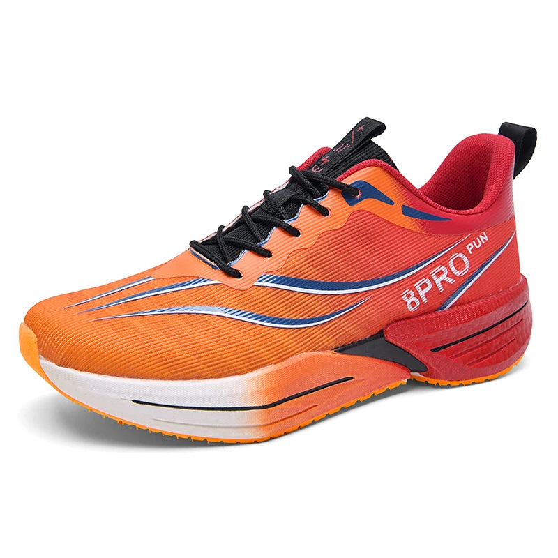 Mens Running Shoes New Breathable Mesh Ultra Light High Elasticity EVA Sole Cushioning Daily Jogging Training Sneakers Man
