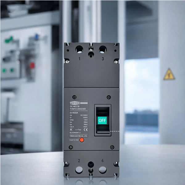 TOMZN 2P DC MCCB TOM7Z 1500V 300A 400A  Protect for Solar Photovoltaic PV Molded Case Circuit Breaker Overload Protection Switch