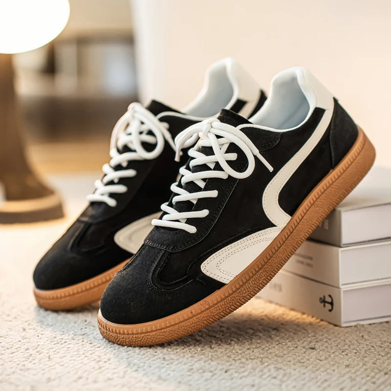 Men Board Shoes 2026 Spring New Item Suede Leather Low Cut Breathable Fashionable Comfortable Versatile Casual Sports Mens Shoes