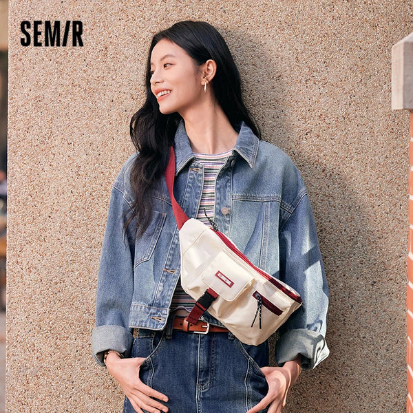 កាបូបបុរស Semir សម្លៀកបំពាក់ធ្វើការ 2026 ហោប៉ៅច្រើនសម្រាប់ពាក់ក្រៅផ្ទះ កាបូបស្ពាយបែបទីក្រុង សាមញ្ញ ទាន់សម័យ ទន់ មានផាសុកភាព ពាក់ប្រចាំថ្ងៃ ទាន់សម័យ