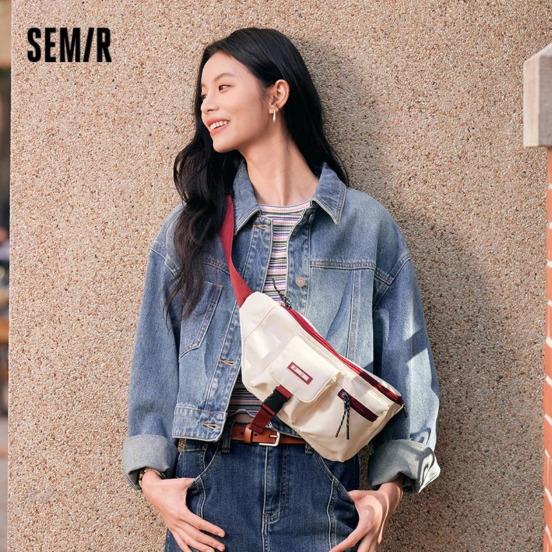 Semir Men Bag Workwear 2026 Multi Pocket Outdoor Crossbody Urban Casual Everyday Style Soft Comfortable Daily Wear Trendy
