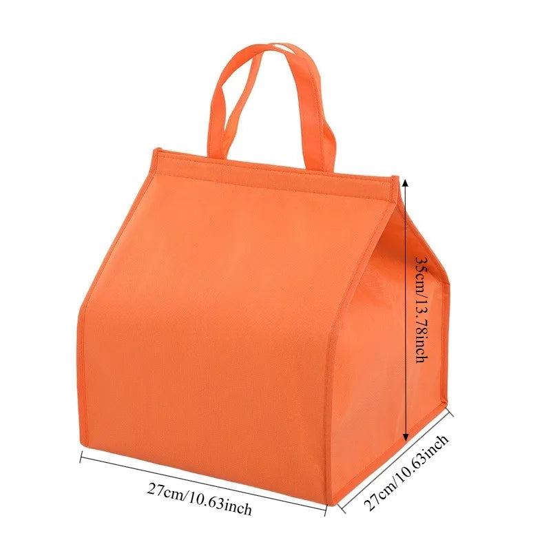 1pc Orange Cake Insulation Bag, Refrigerated Bag, Food Transportation Bag with 2 Sizes to Choose from,ice pack