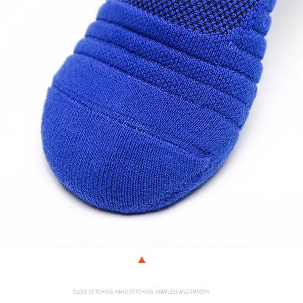 WRELS 1/2/3 Pairs Basketball Socks Thick Cushioned Soccer Socks Men Women Anti Slip Anti Odor Outdoor Running Sports Socks