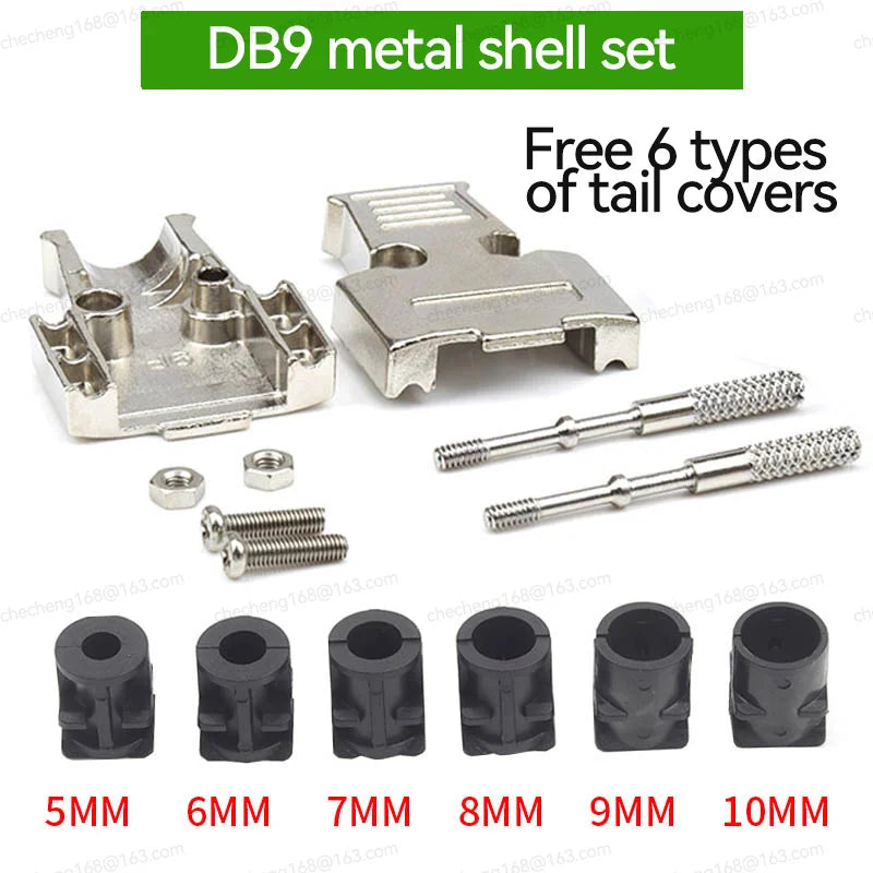 DB9 Adapter Connector Core RS232 Serial COM Plug Connectors Hole/pin DB15 Female Male Port Socket D Sub DP9 Plastic Case