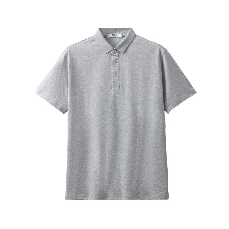 DUKEEN Men's 260G Heavyweight Cooling Sorona Polo Shirt Quick Dry Casual Summer Short Sleeve Golf Tee