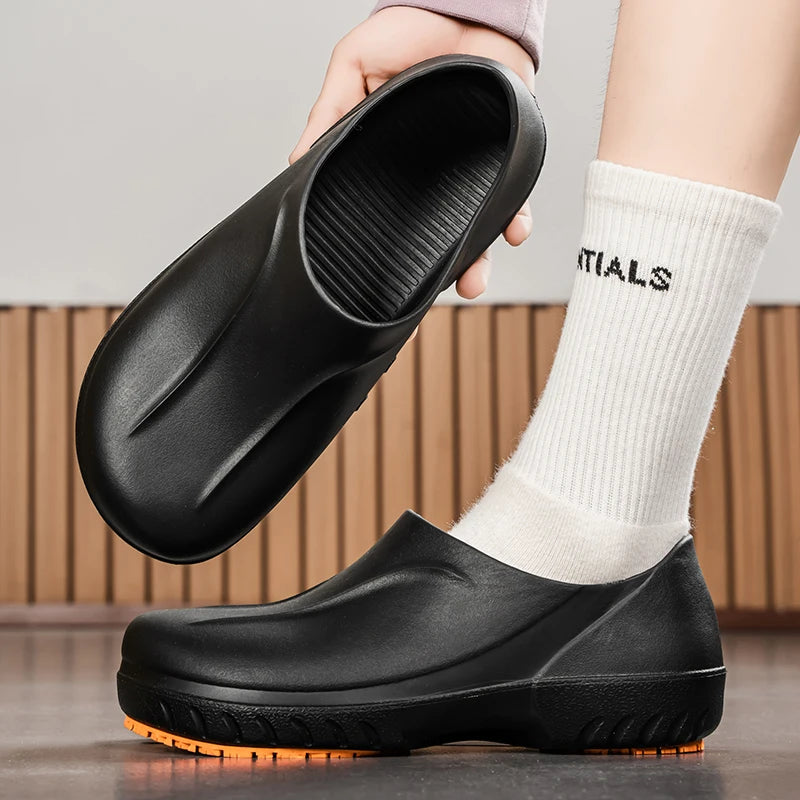 High Quality Men's Non Slip EVA Kitchen Chef Shoes For Men Cook Waterproof Oil-Proof Resistant Sandals