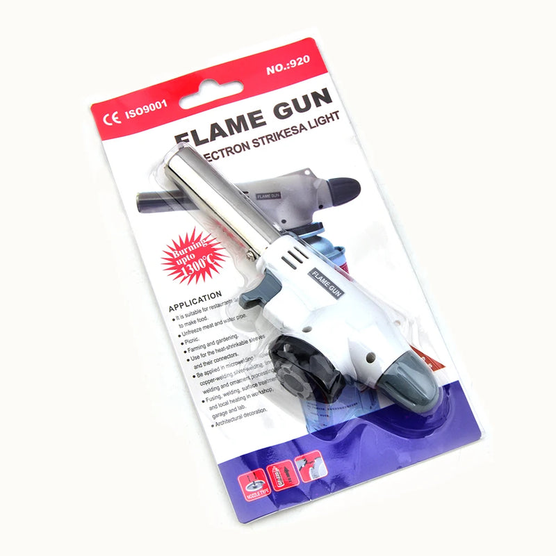 Torch Cooking AutoIgnition Butane Gas Welding-Burner Heating Welding Gas Burner Flame Gas Torch Blow for BBQ Home Cooking