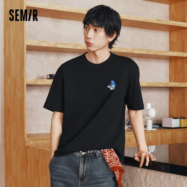 អាវយឺតបុរស Semir មានអារម្មណ៍ត្រជាក់បោះពុម្ព រចនាប័ទ្មប្រពៃណី ទាន់សម័យ អាវប៉ាក់ធម្មតា ម៉ូដរដូវក្តៅឆ្នាំ ២០២៦ សម្លៀកបំពាក់ប្រចាំថ្ងៃប្រកបដោយផាសុកភាព