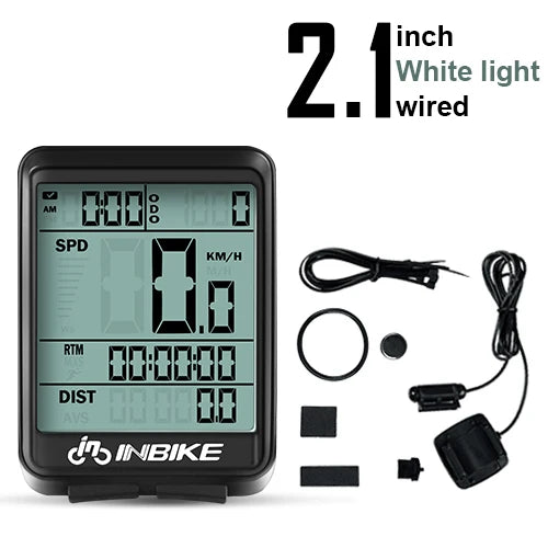 INBIKE Bicycle Computer Speedometer Wireless Wired Waterproof Road Bike MTB Cycling Odometers Watch LED Digital Bike Accessories