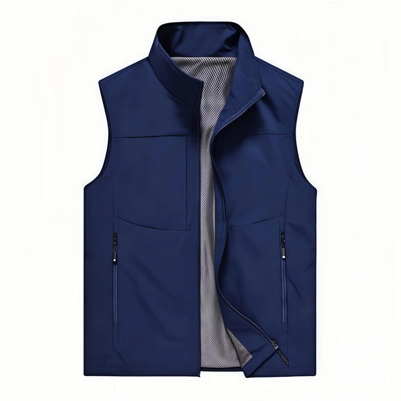 2026 Causal Hiking Fishing Vest Men Waterproof Windproof Sleeveless Running Jacket Motorcycle Outdoor  Biker Vest Men Clothing