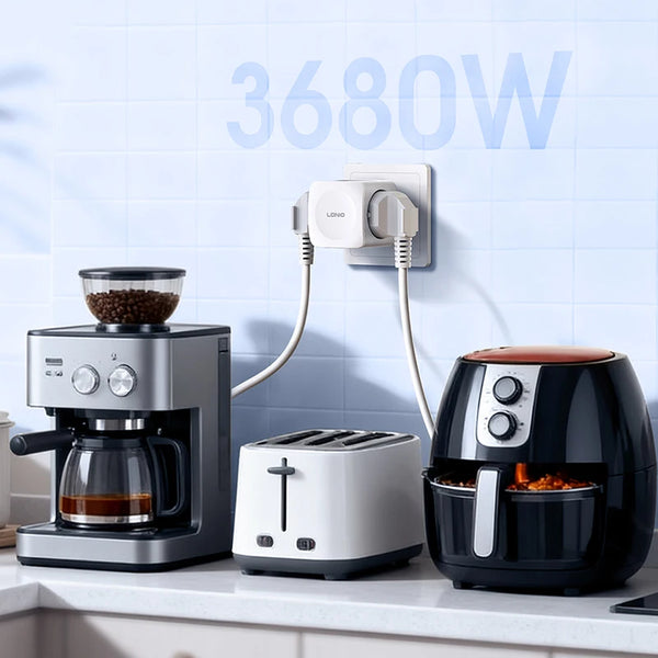 បន្ទះ ភ្លើង LDNIO 4 រន្ធ ដោត AC EU 3680W អាដាប់ទ័រ ថាមពល វ៉ុល ខ្ពស់ Cube អាច ពង្រីក បាន ដោយ មិន ប្រើ ខ្សែ EU សម្រាប់ ការិយាល័យ ផ្ទះ ផ្ទះបាយ