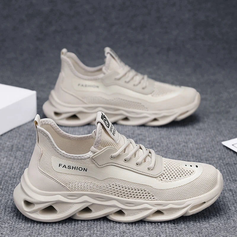 Mens Sports Shoes Summer New Mesh Breathe Low Cut Casual Sneakers Anti Slip Shock-absorbing Fashion Street Wear Walking Shoes