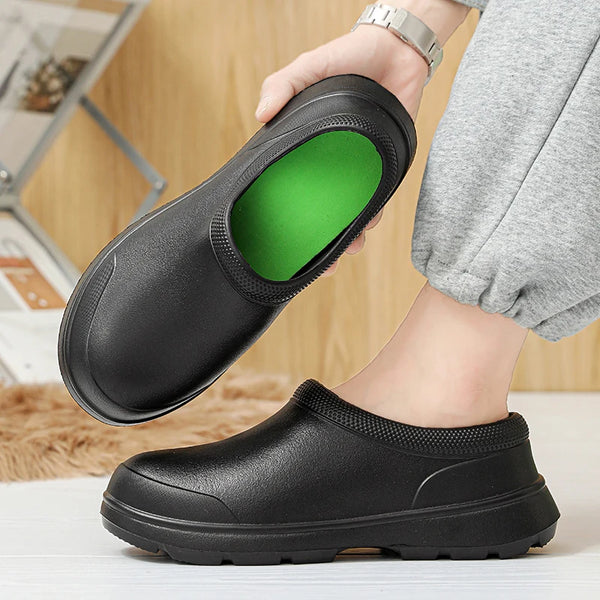 Hotel Chef Shoes Four Seasons Waterproof Non-Slip Oil-Proof Kitchen Work Shoes Light Outdoor Men's Casual Labor Insurance Shoes