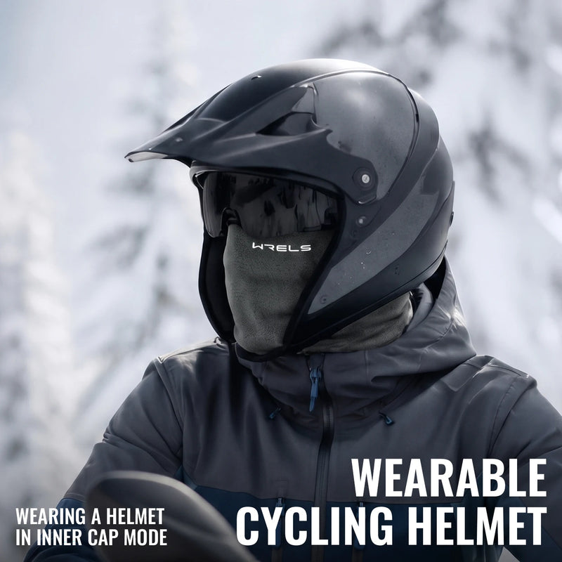 WRELS Balaclava Ski Mask Thermal Anti Cold Cycling Full Face Mask Thick Warm Motorcycle Helmet Liner Men Women Outdoor Sport Cap
