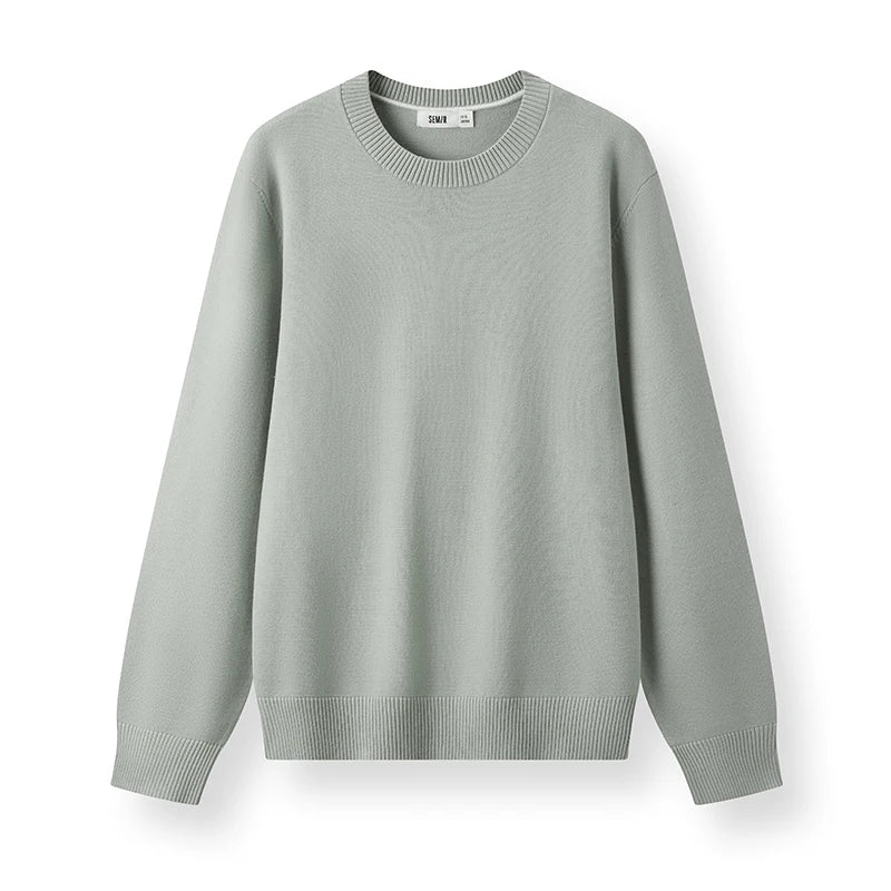 Semir Men Sweater Thermal Warmth Antistatic Fabric Knit Texture Layering Essential Soft Touch 2026 Winter Everyday Style